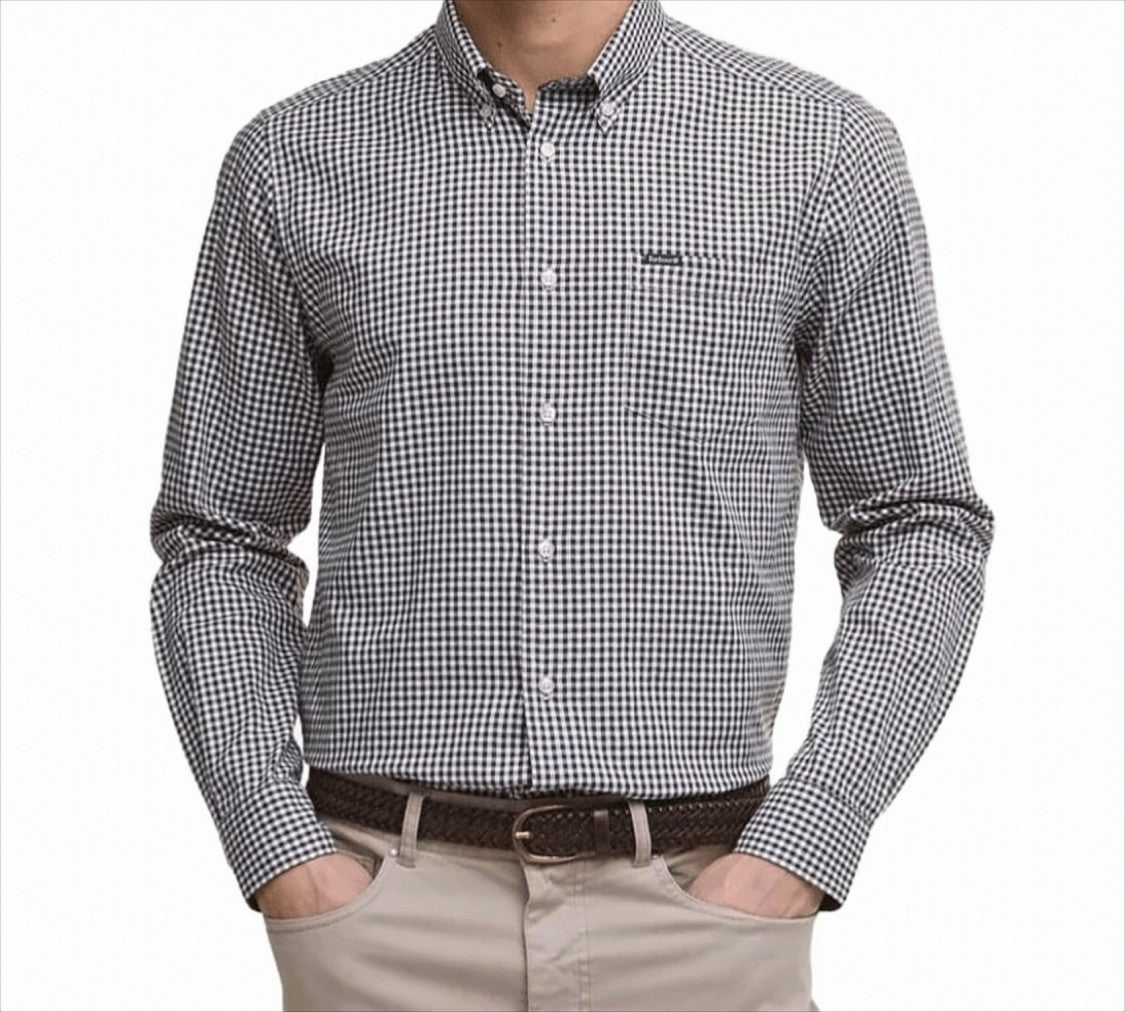 Barbour Classic Vichy Print Shirt With Tailored Cuffs