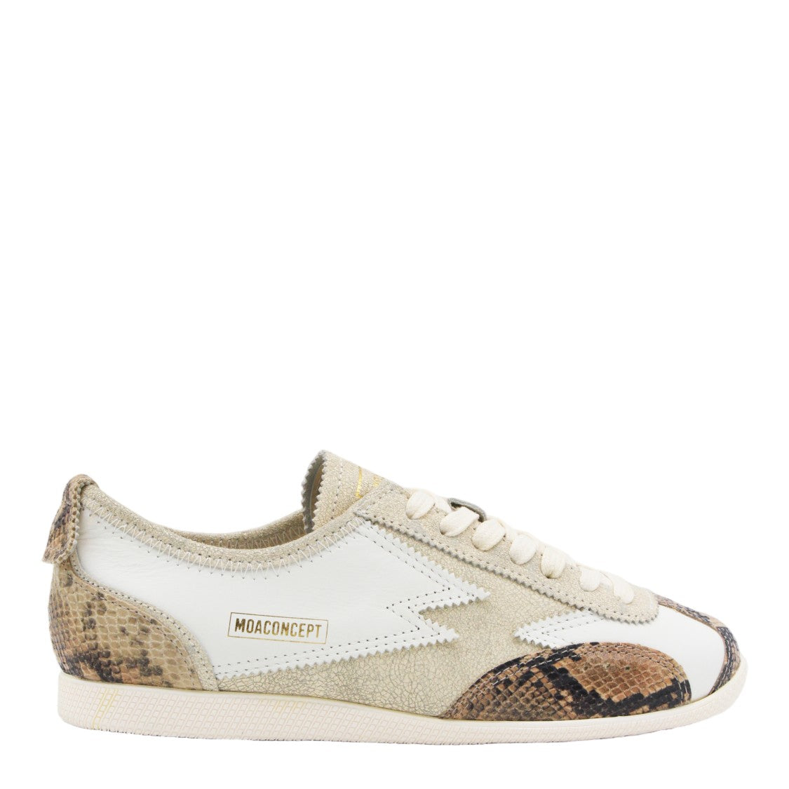Moaconcept Low-Profile Beige Suede Sneakers