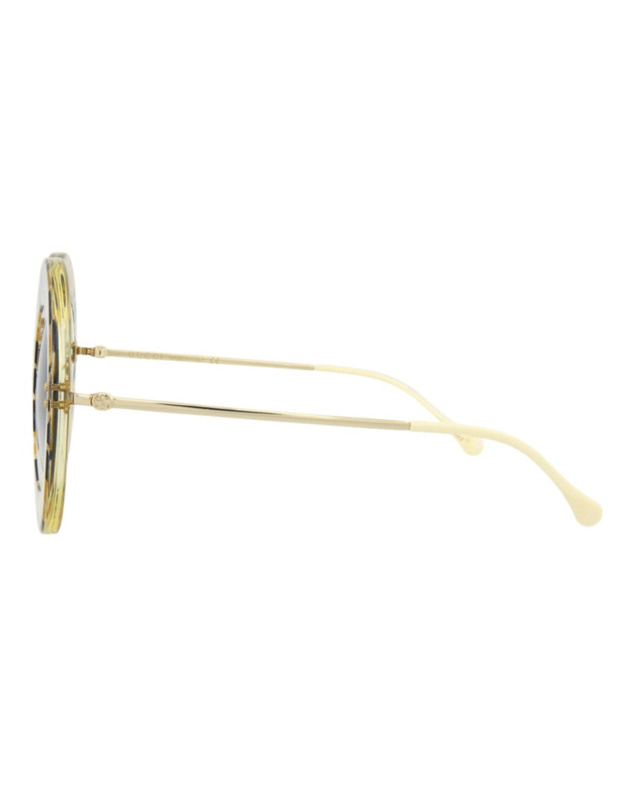 Gucci Round-Acetate Frame Sunglasses