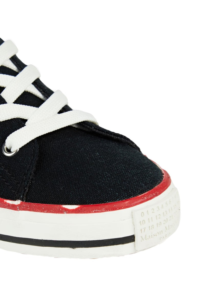 Maison Margiela Printed Logo Canvas Sneakers