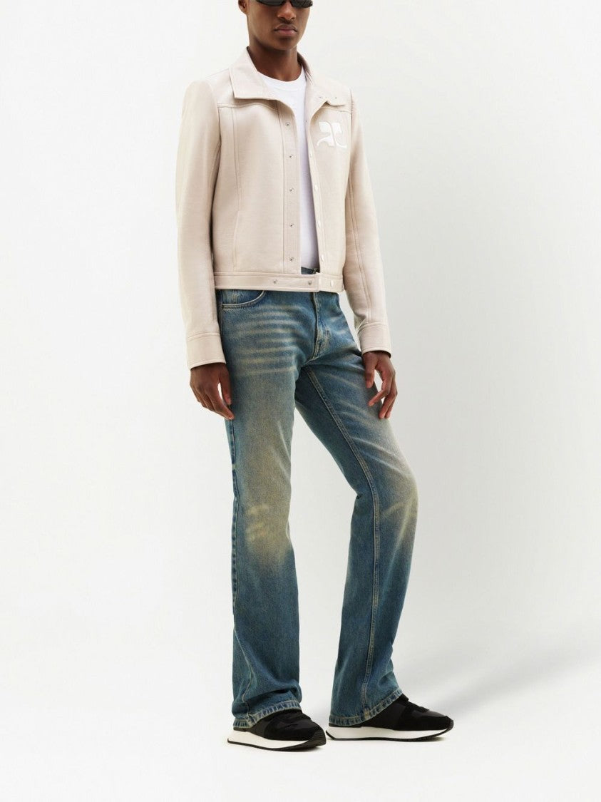 Courrèges Cropped Silk And Nylon Jacket