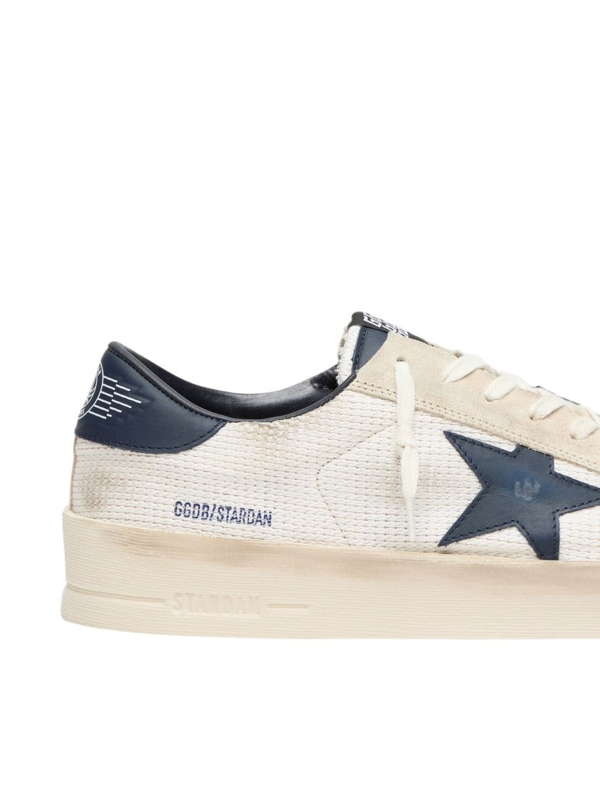 Golden Goose Blue Leather Stardan Sneakers