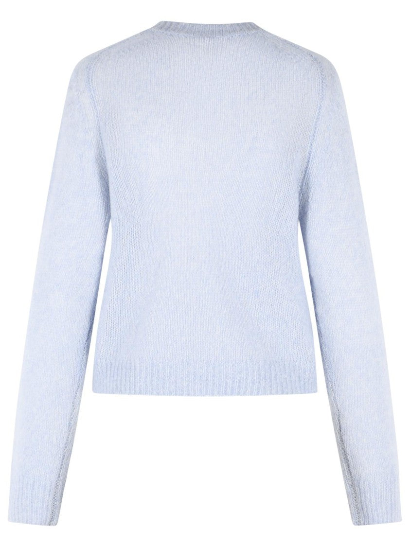 Lisa Yang 'Solene' Sweater In Light Blue Cotton And Cashmere