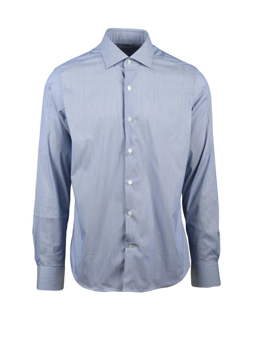 Ghirardelli Ghirardelli Striped Cotton Shirt With Tailored Fit