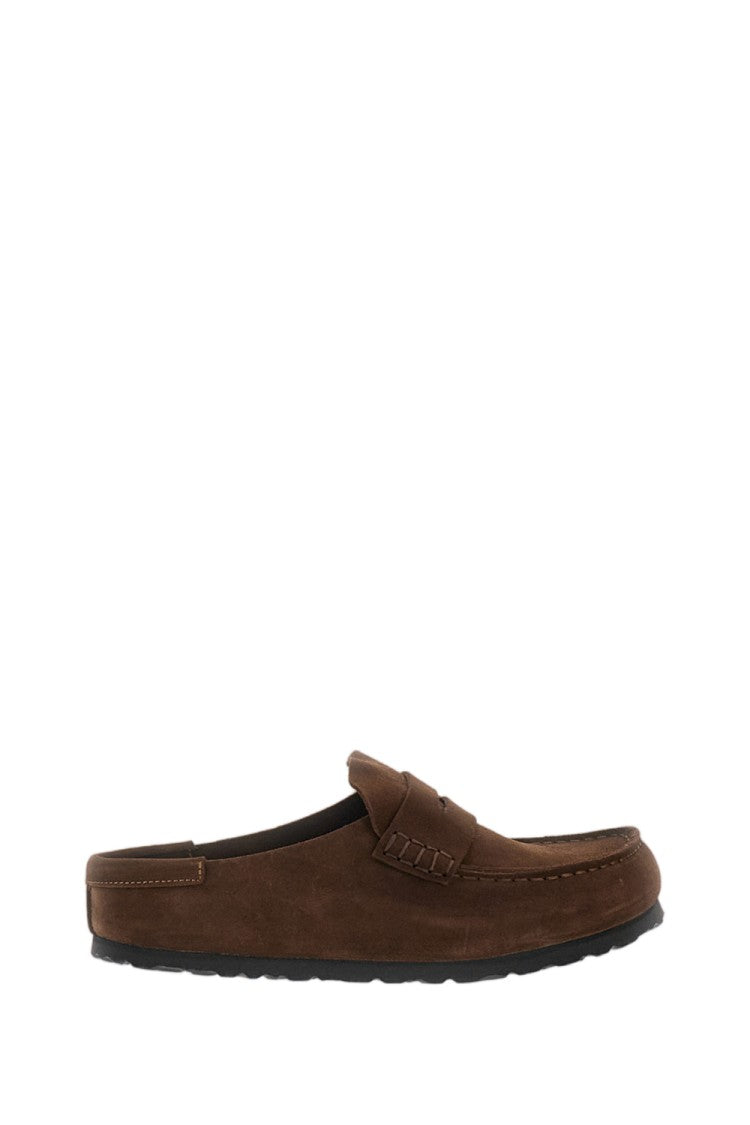 Birkenstock Brown Naples Suede Mules