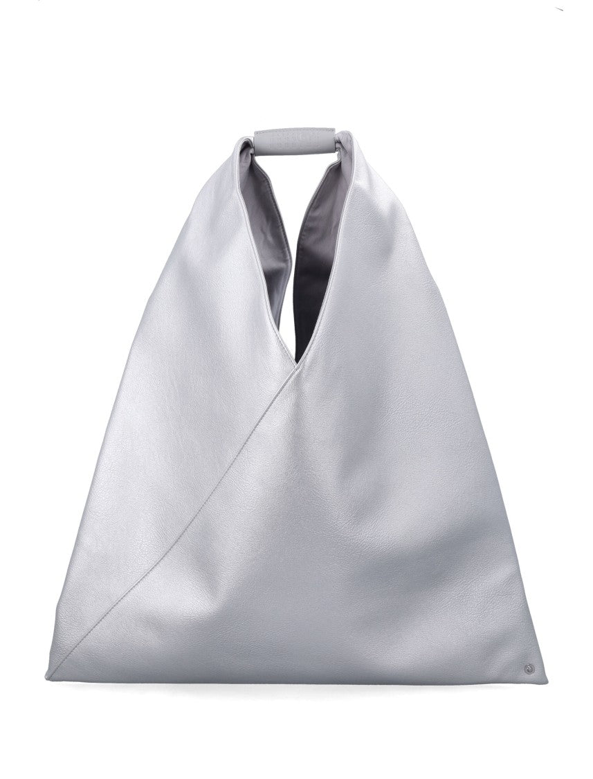 Mm6 By Maison Margiela Classic Japanese Triangular Silver Tote