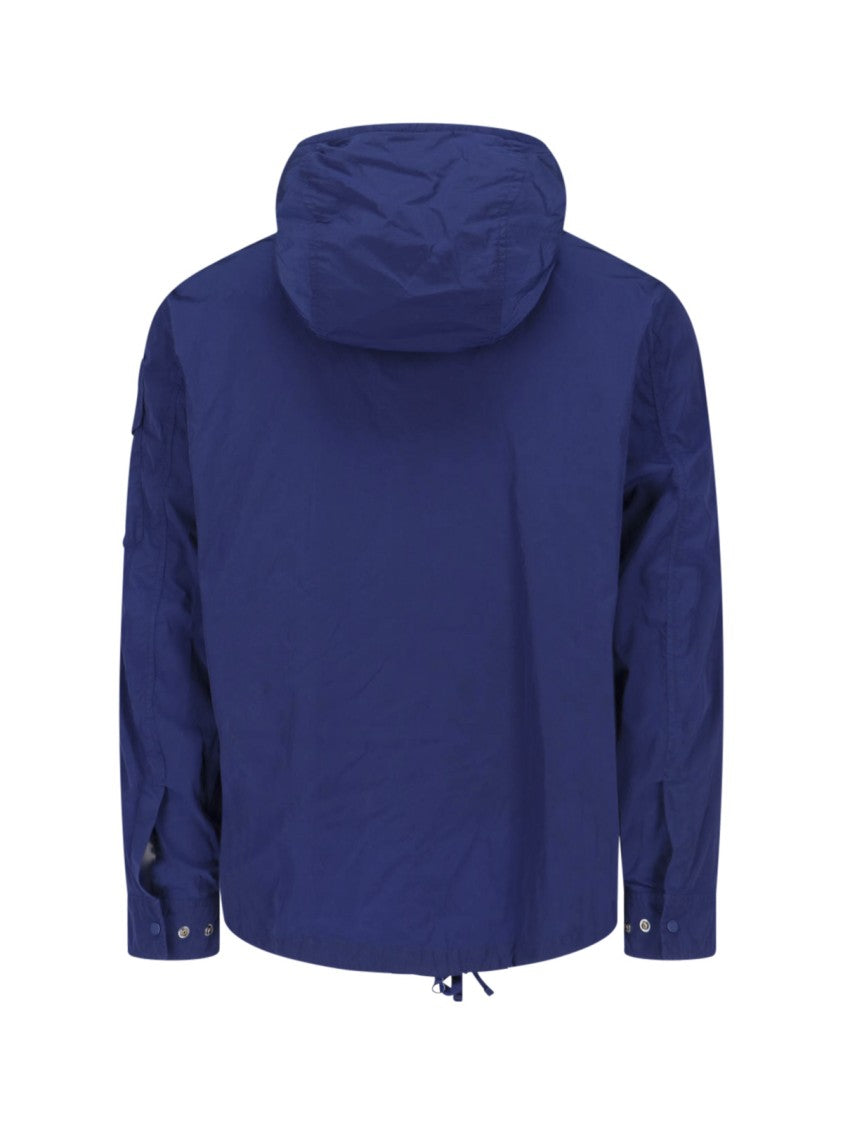 C.P. Company Men's Classic Zip-Up Jacket With Structured Fit And Ribbed Details
