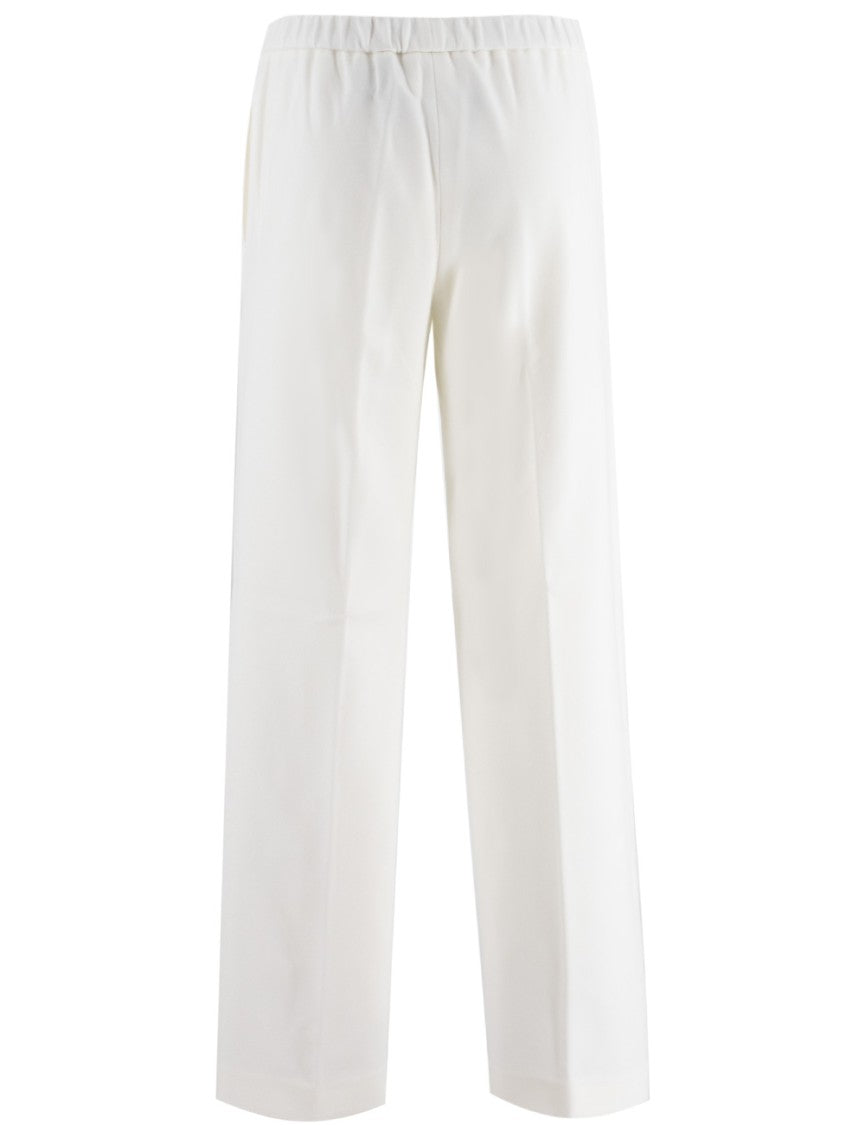 Fabiana Filippi Straight-Leg Trousers With Elastic Waistband And Welt Pockets