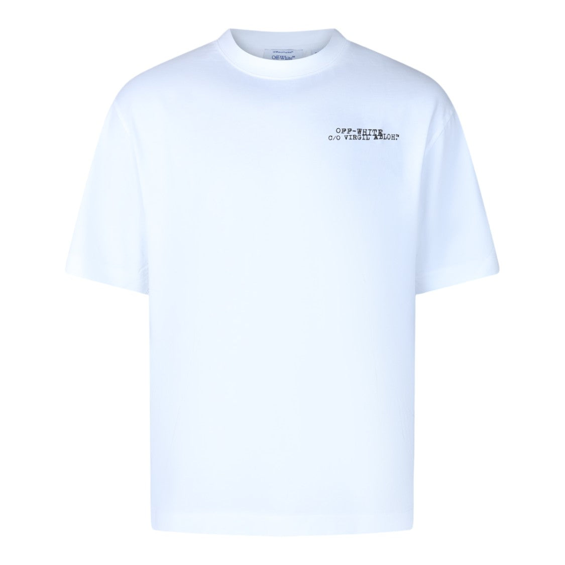 Off-White White Short-Sleeve T-Shirt With Abstract Design