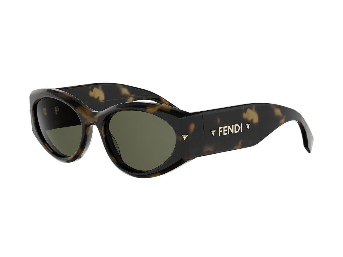 Fendi Fe40239i Tortoiseshell Oversized Cat-Eye Sunglasses