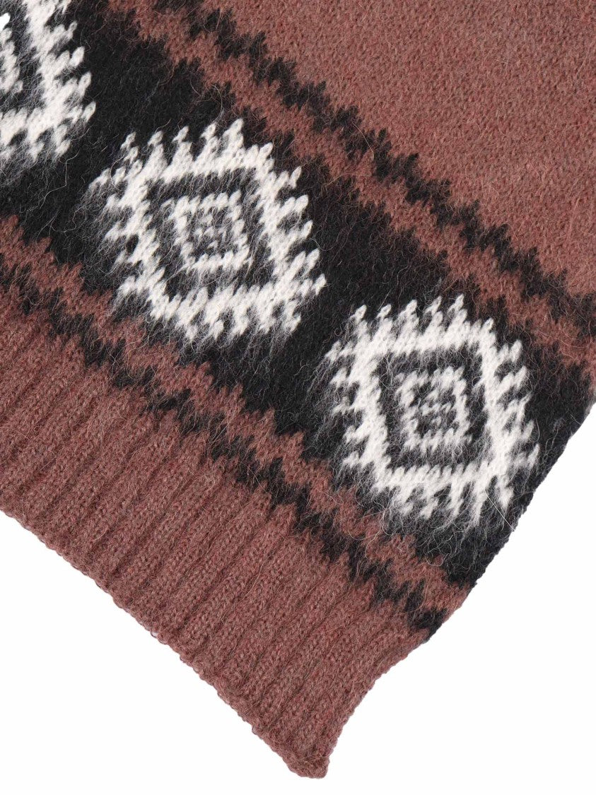 Ermanno Scervino Ribbed Knit Scarf In Luxurious Blend Of Yarns