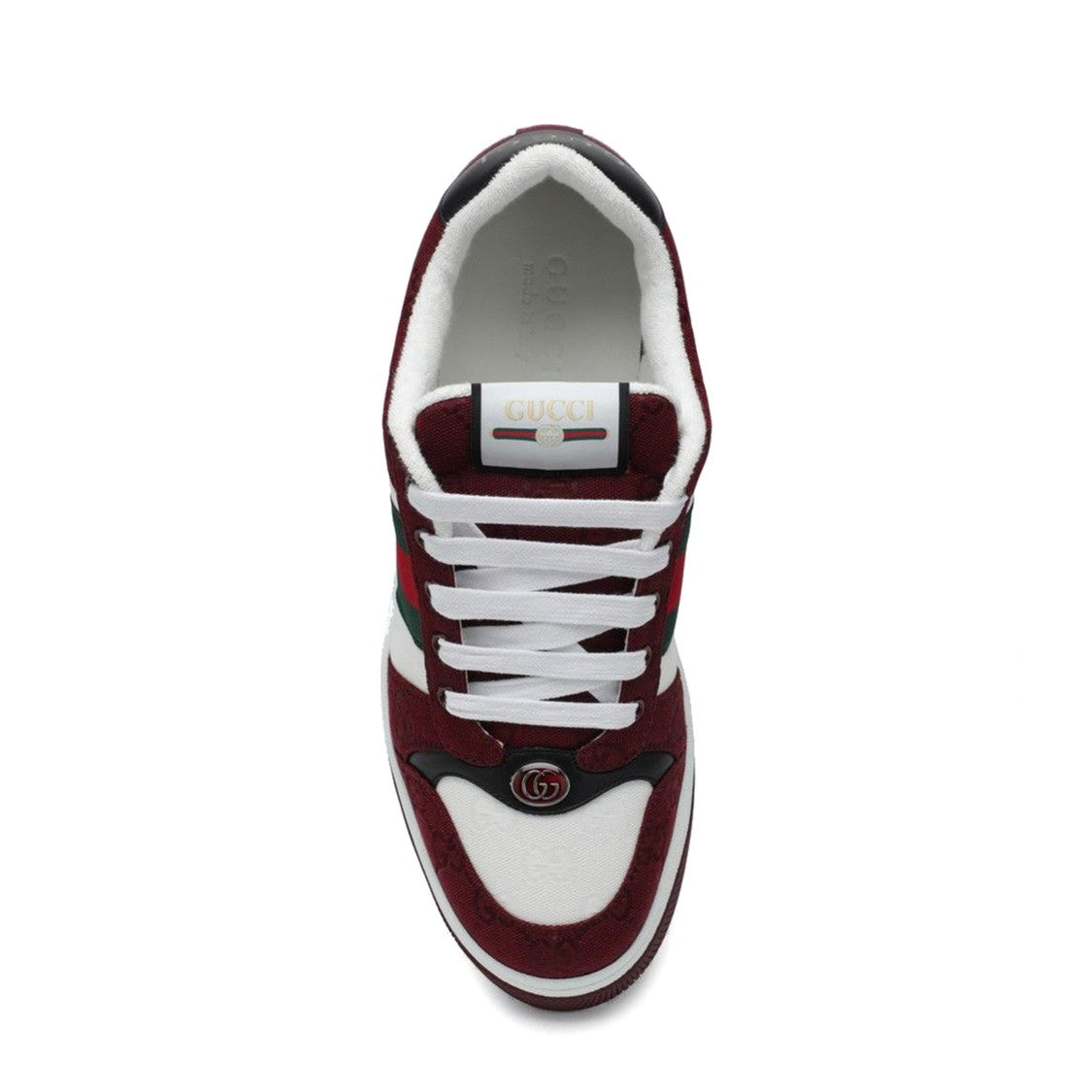 Gucci Burgundy Screener Gg Sneakers