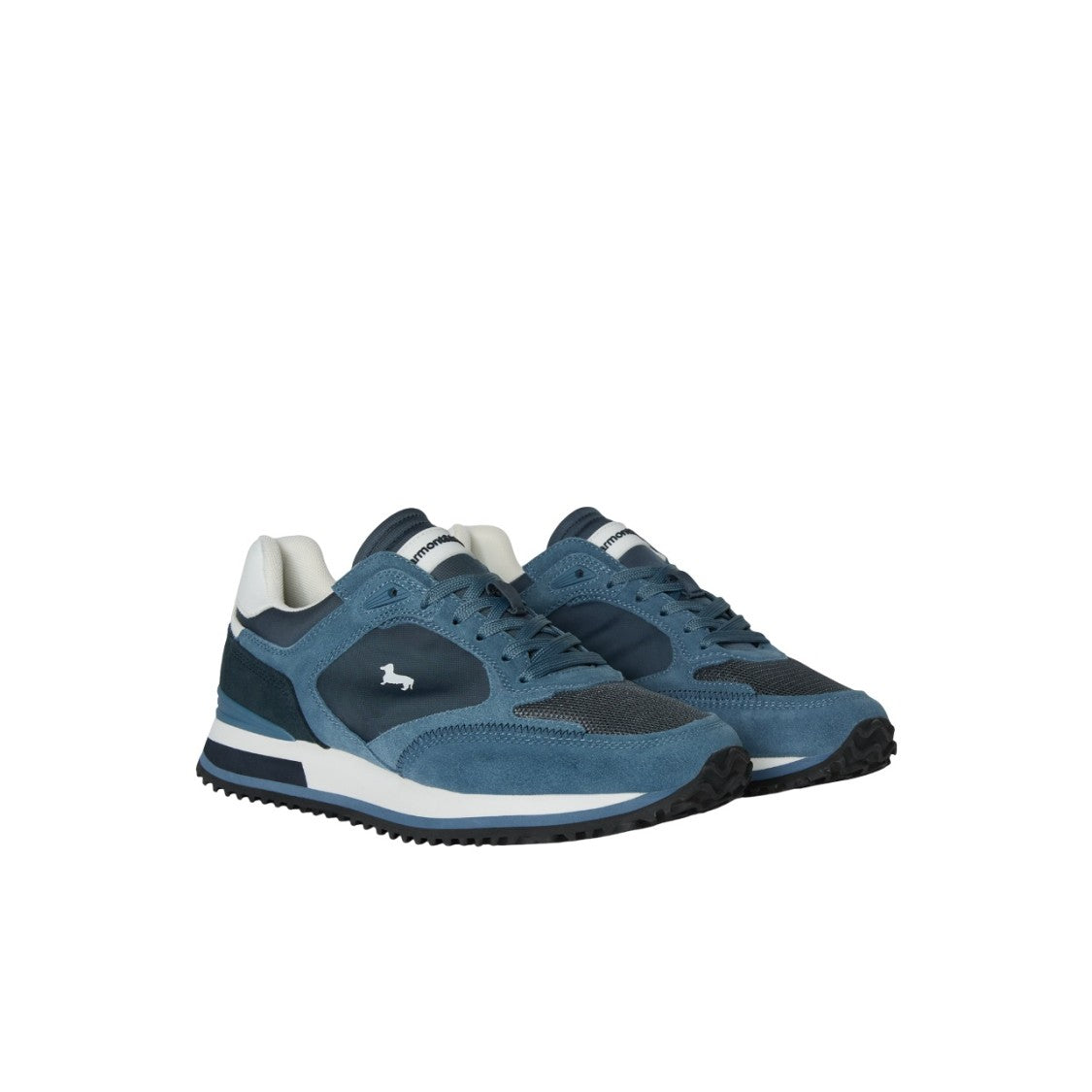 Harmont & Blaine Dynamic Blue Sneakers With Suede