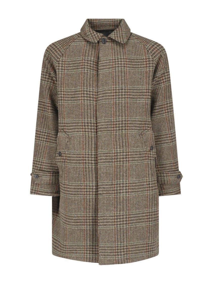 Polo Ralph Lauren Multicolor Checkered Wool Jacket With Classic Collar And Button Closure