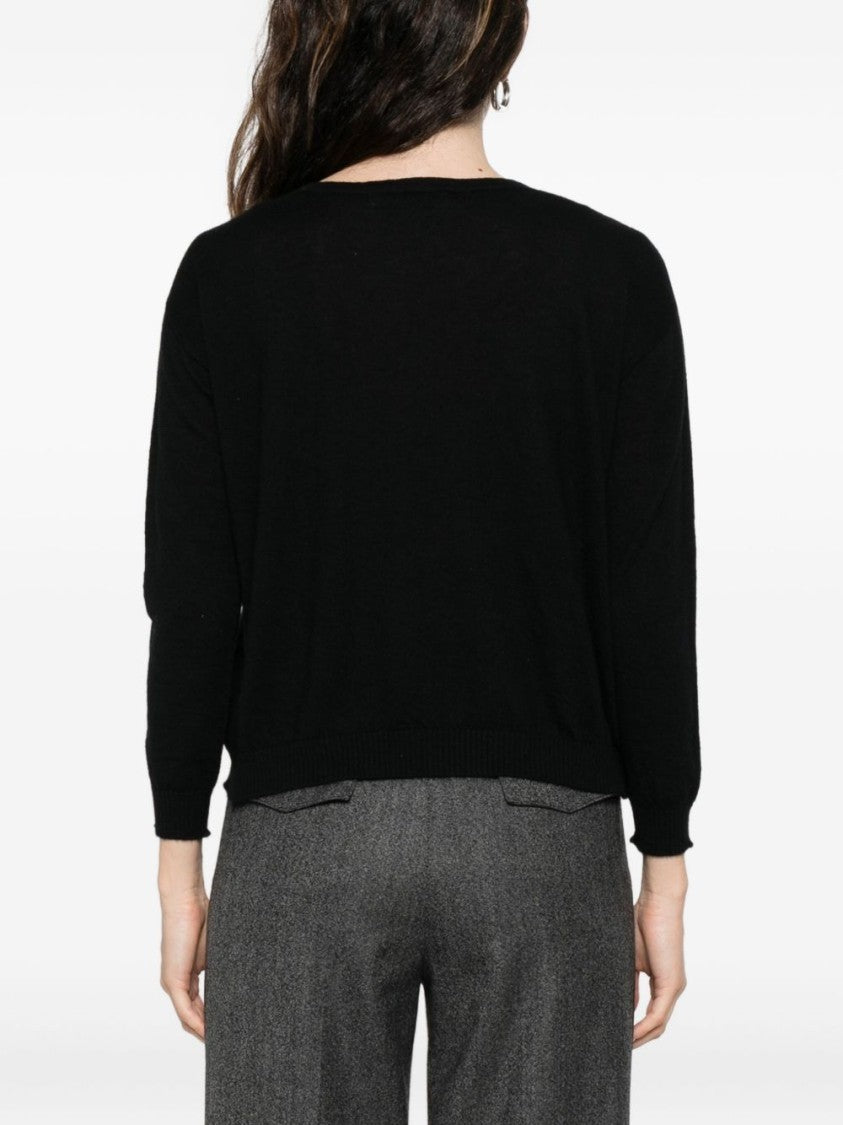 Tabaroni Cashmere Cashmere Sweater With Classic Round Neckline