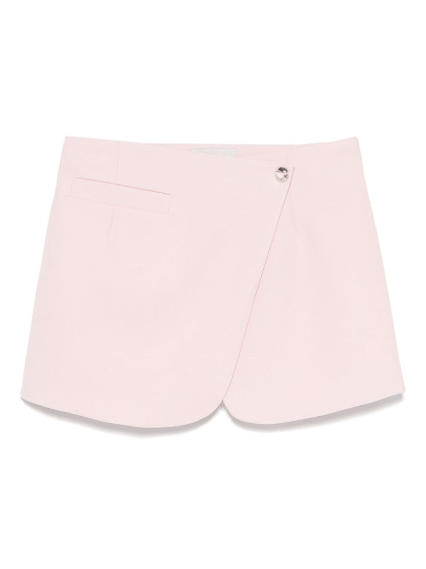 Coperni Pink Overlapping Panel Side Welt Skirt