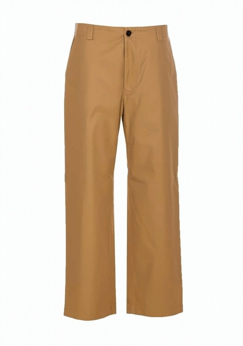Gucci Straight Pants With Mid-Rise Waist And Green-Red Stripe