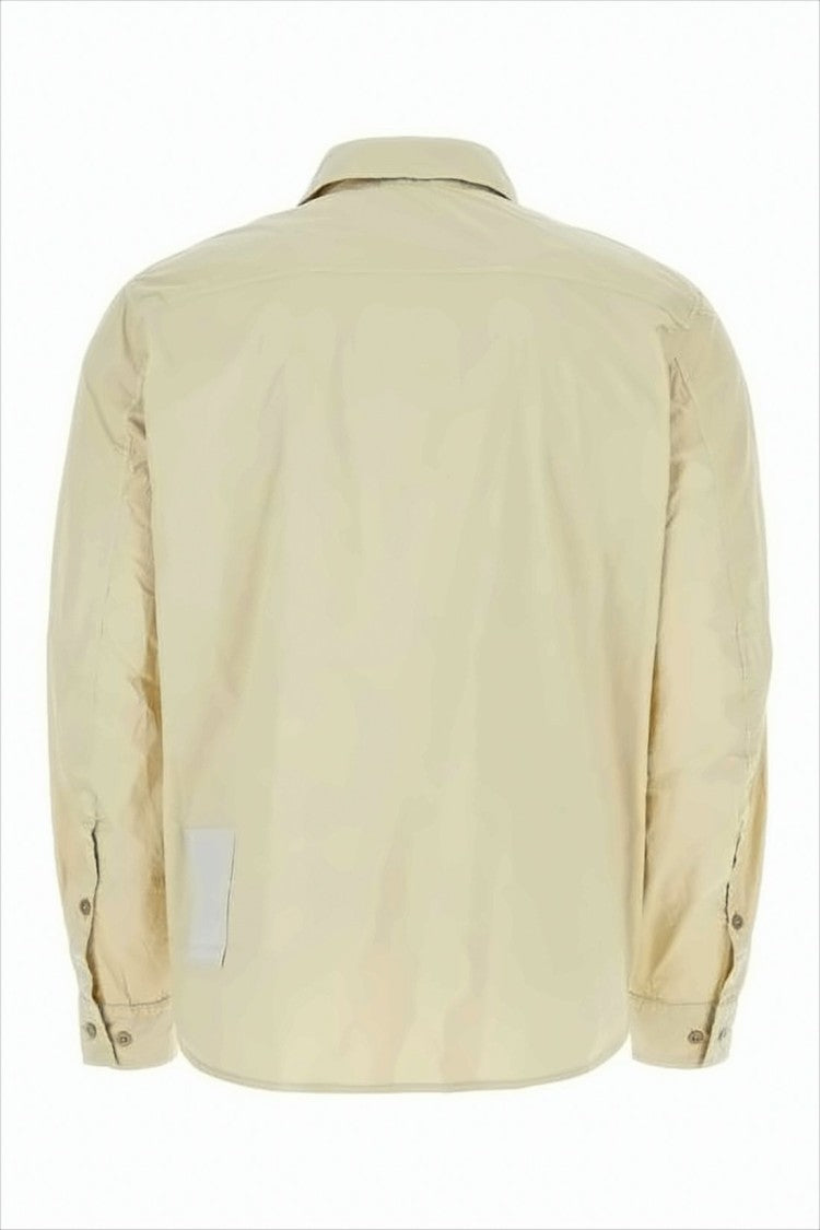 Ten C Lightweight Neutrals Jacket With Classic Collar