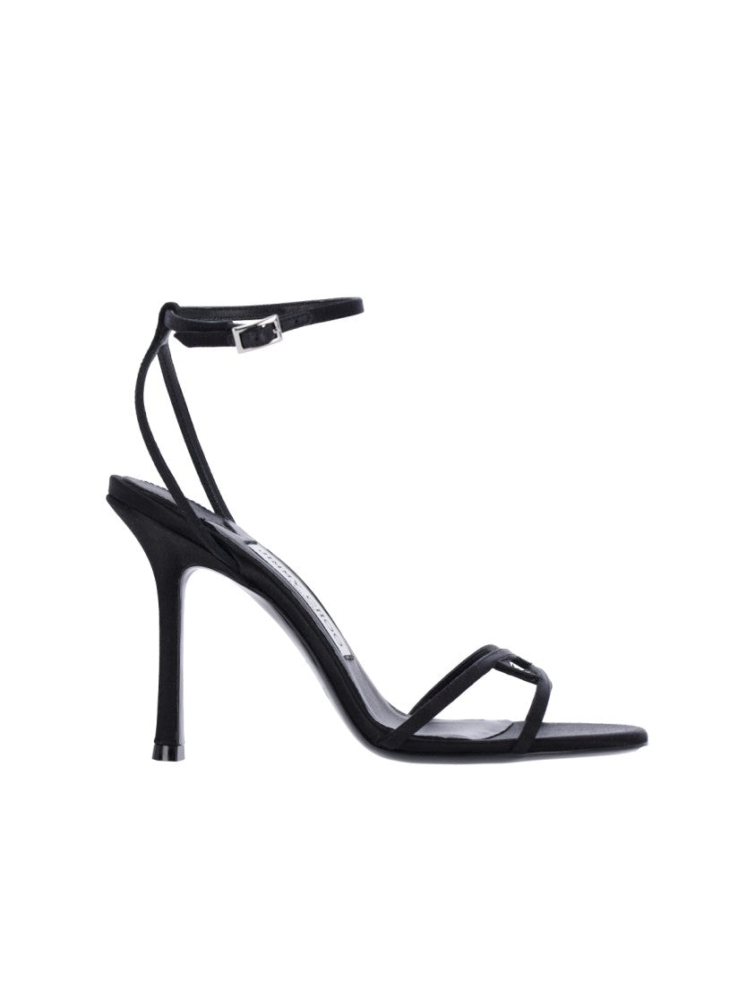 Jimmy Choo "Leo 100" Sandals Black