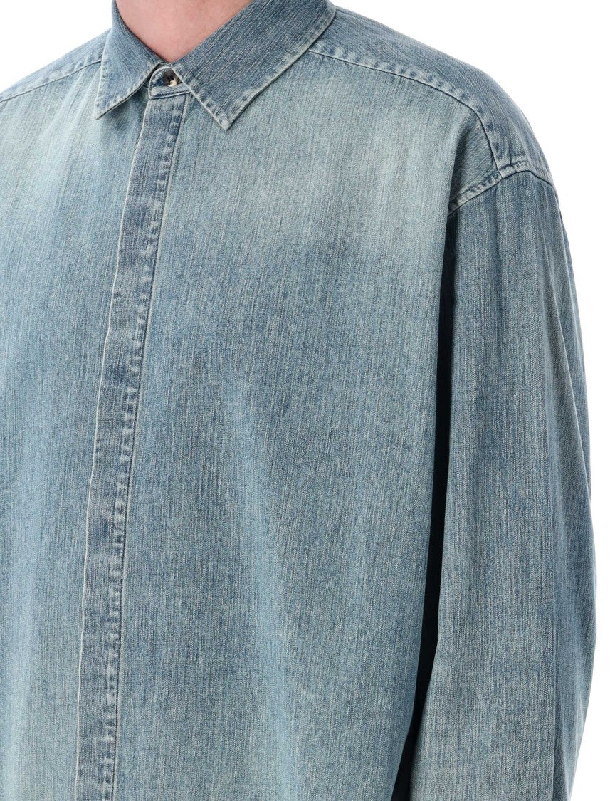 Fear Of God Blue Oversized Denim Shirt