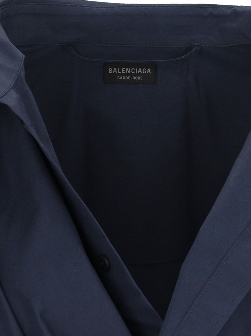 Balenciaga Mini Chemisier Dress – Blue