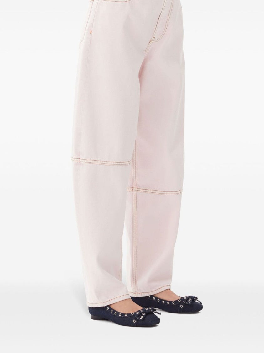 Ganni Classic Ballerina Blue Shoes