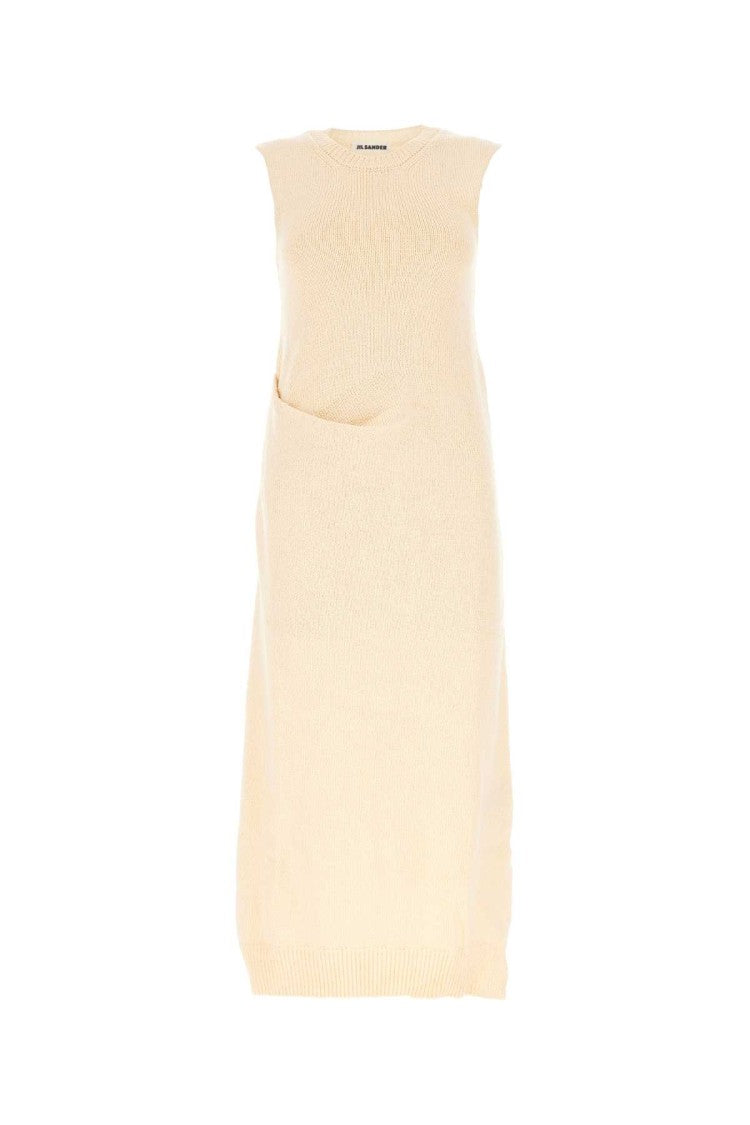 Jil Sander Ivory Japanese Cotton Dress