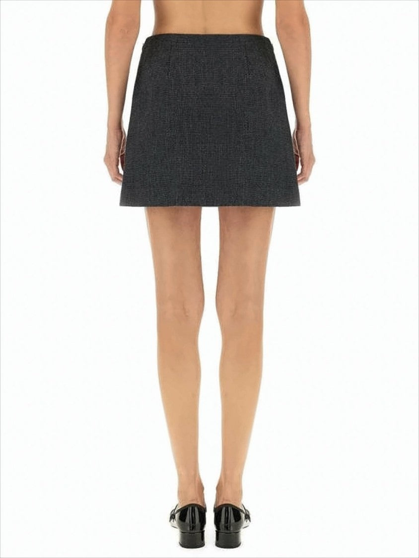 Theory Straight Silhouette Mini Skirt With Design