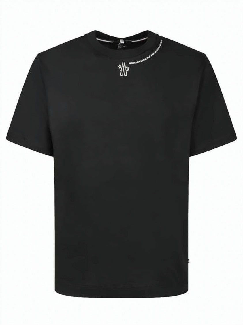 Moncler Cropped Black Short-Sleeve Moncler T-Shirt