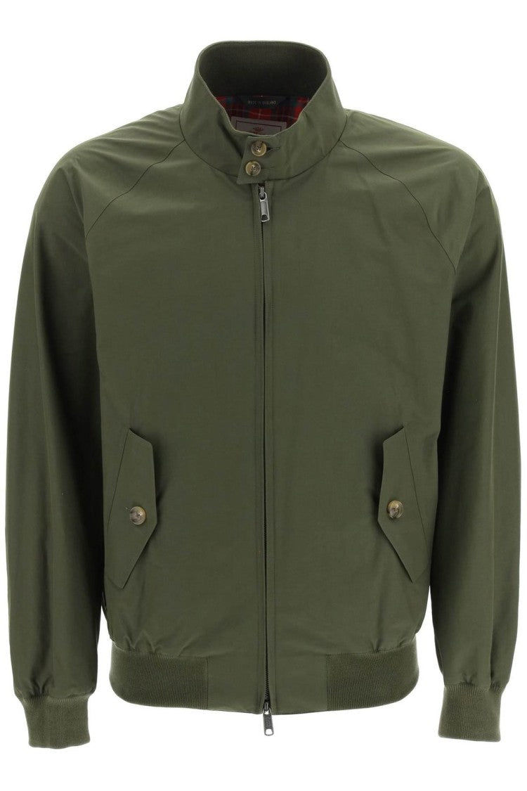 Baracuta Classic Green Jacket With Stand Collar