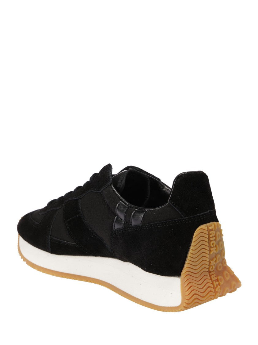Tao Black Sneakers With Contrasting White And Brown Sole