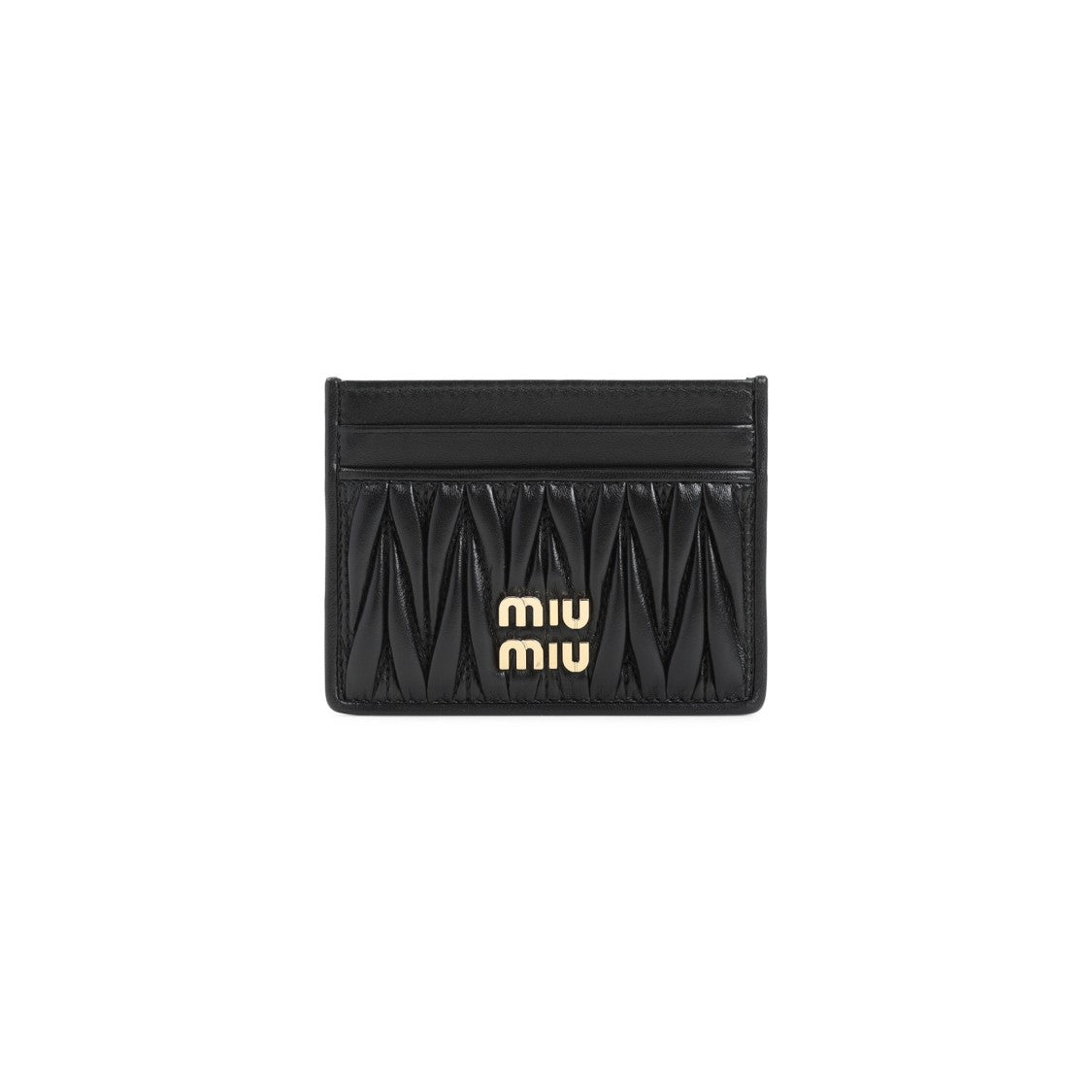 Miu Miu Black Lamb Leather Cardholder