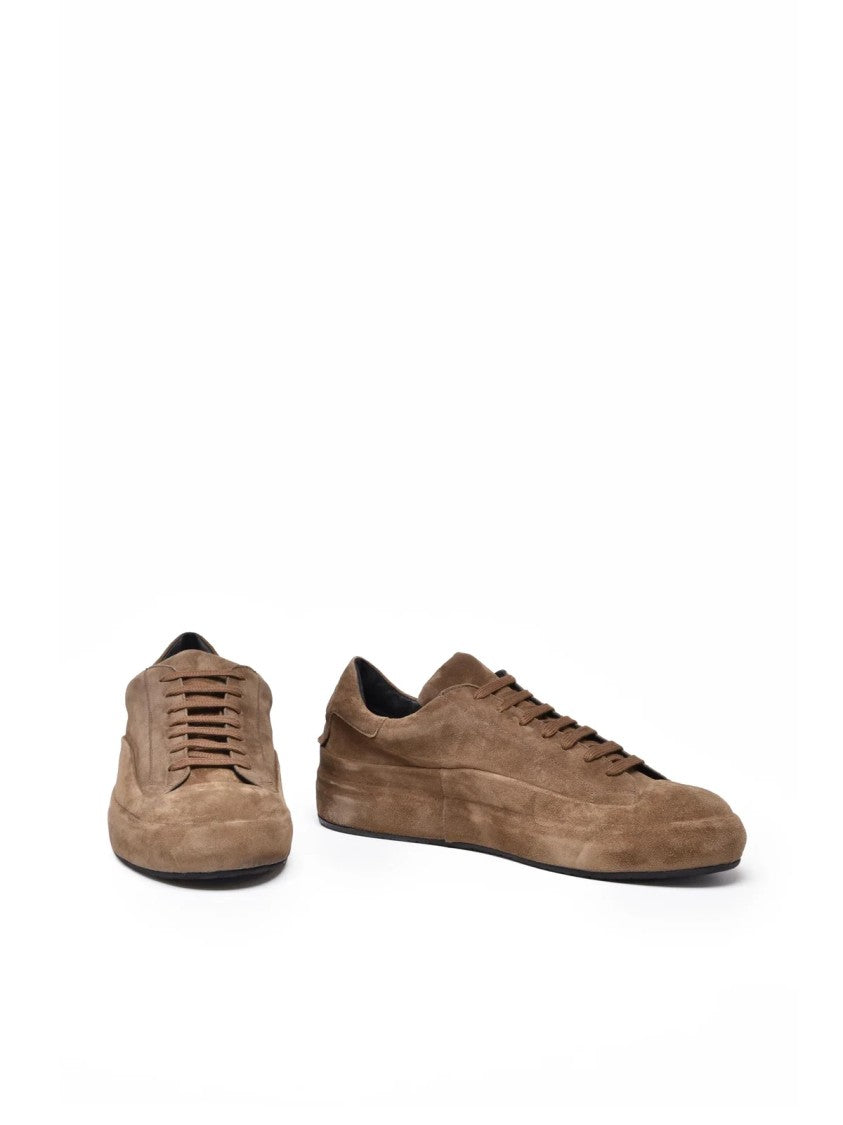 Ernesto Dolani Brown Suede Lace-Up Sneakers