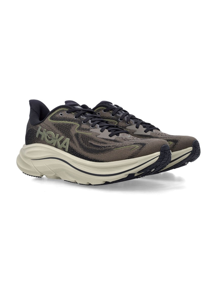 Hoka Lightweight Running Sneakers With Breathable Jacquard Upper
