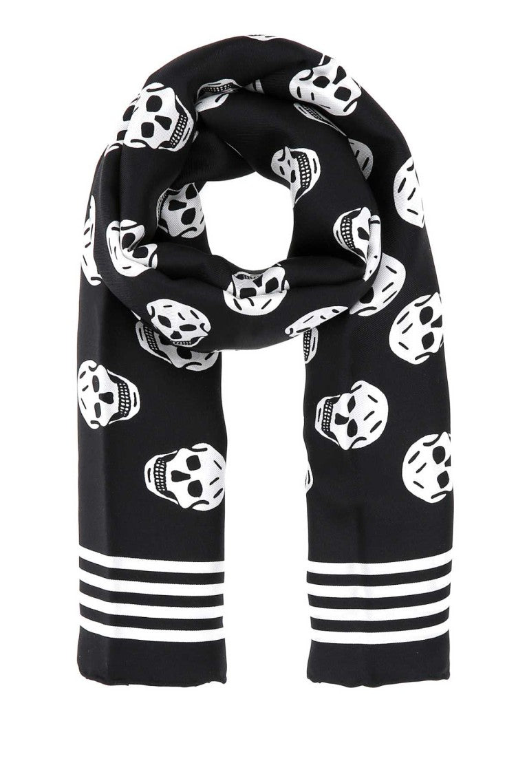 Alexander Mcqueen Printed Silk Foulard