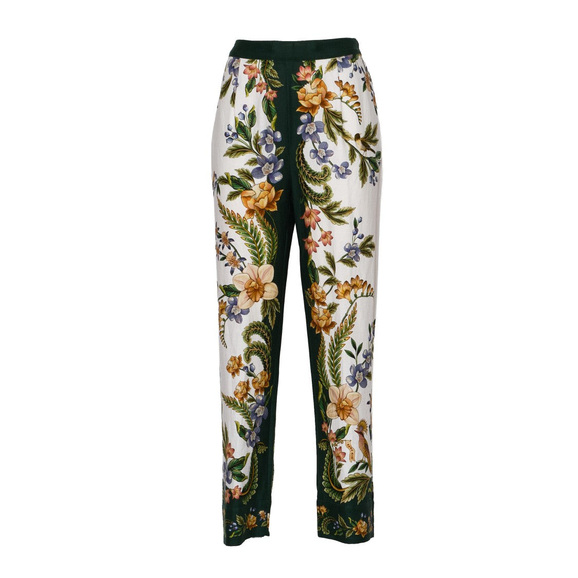 Farm Rio Nature Sand Floral Euroflax Linen Pants