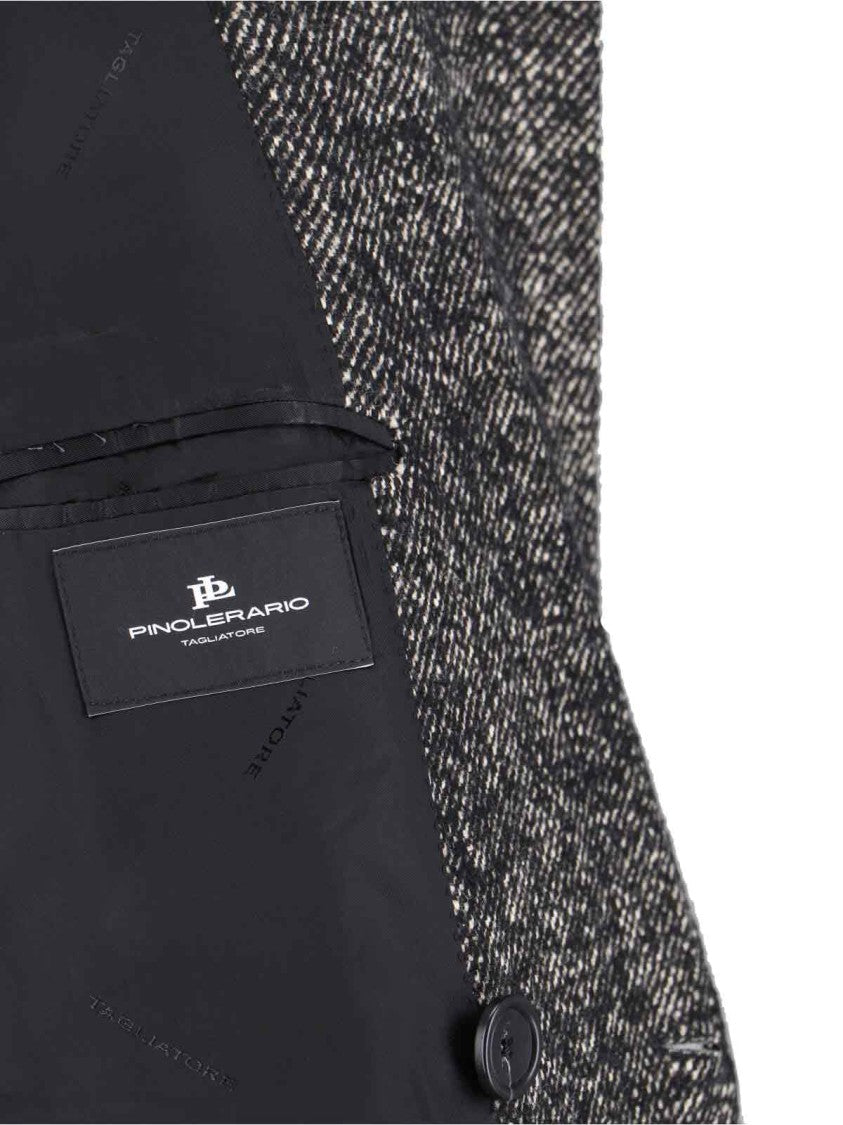 Tagliatore "Pino Lerario" Double-Breasted Coat Black