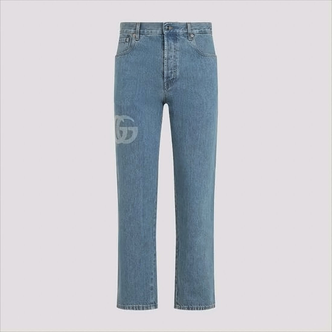 Gucci Classic Straight-Leg Blue Denim Pants