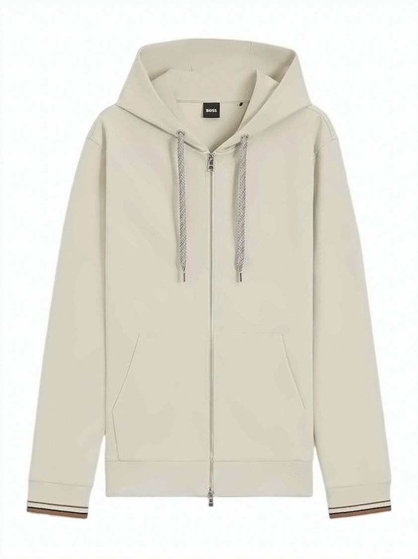 Hugo Boss Cotton-Blend Zip-Up Hoodie