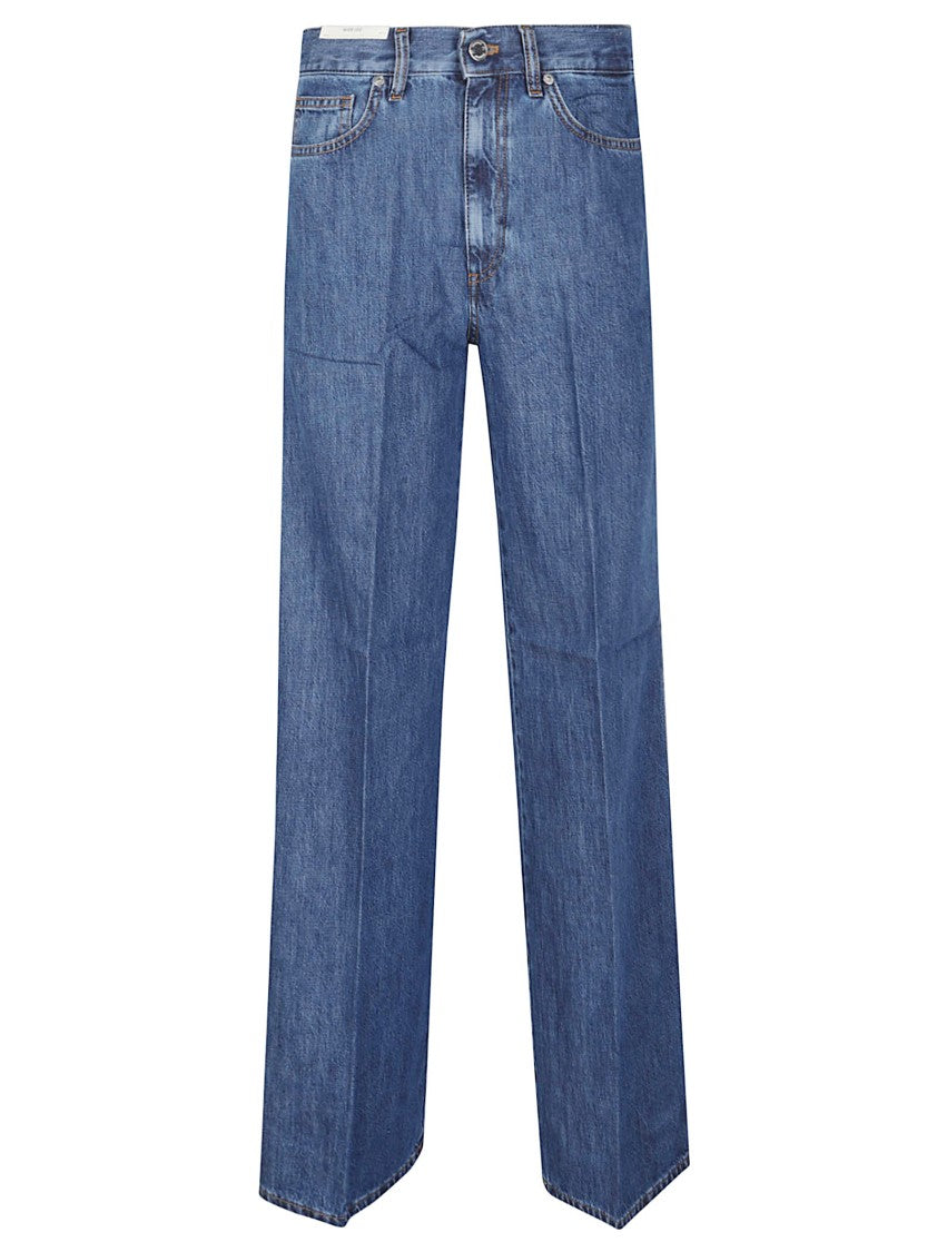 Pt Torino Mid Blue Cindy Straight Leg Jeans