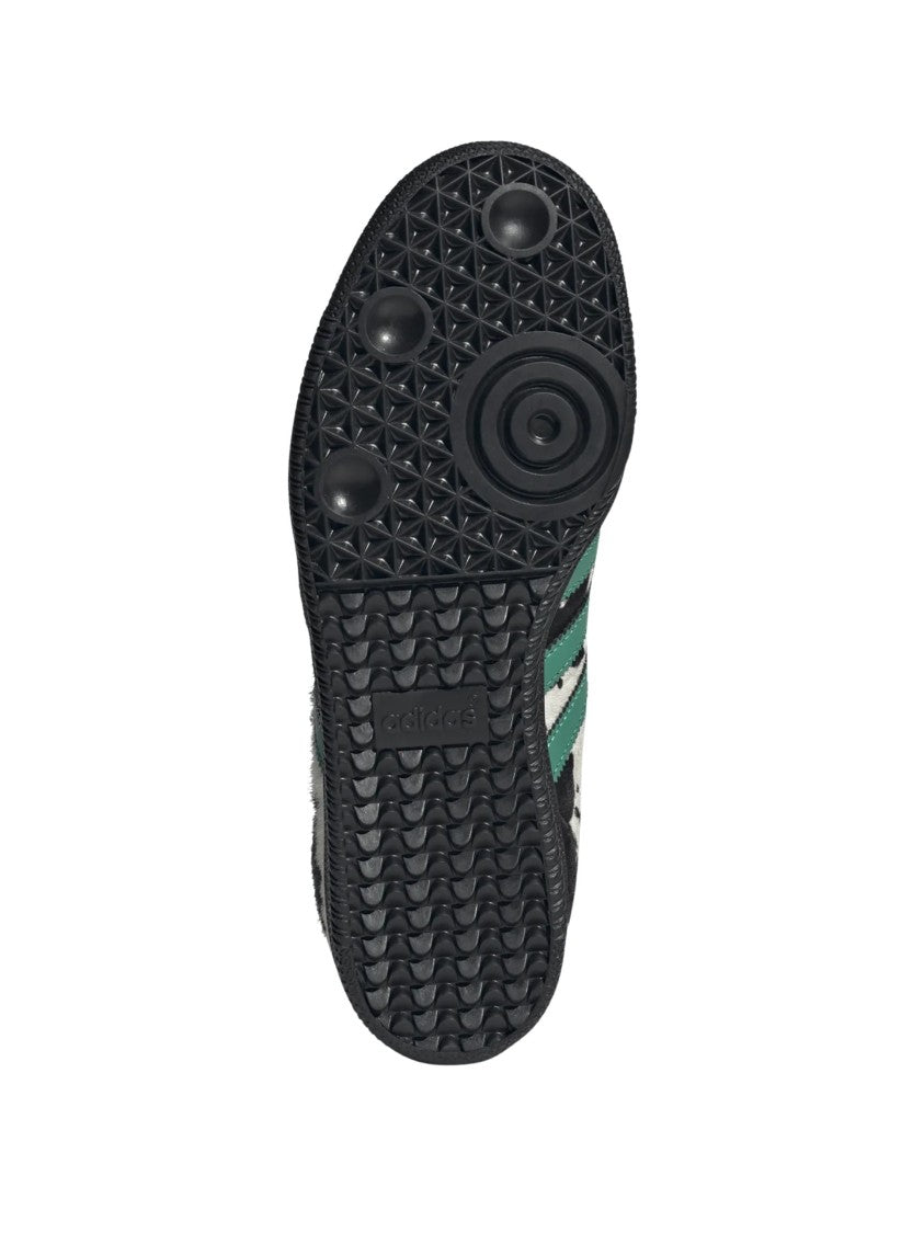 Adidas Low-Top Samba Cow Print Sneakers With Leather Accents