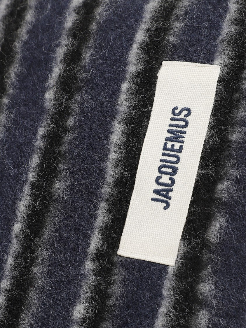 Jacquemus Horizontal Stripes Alpaca And Virgin Wool Scarf