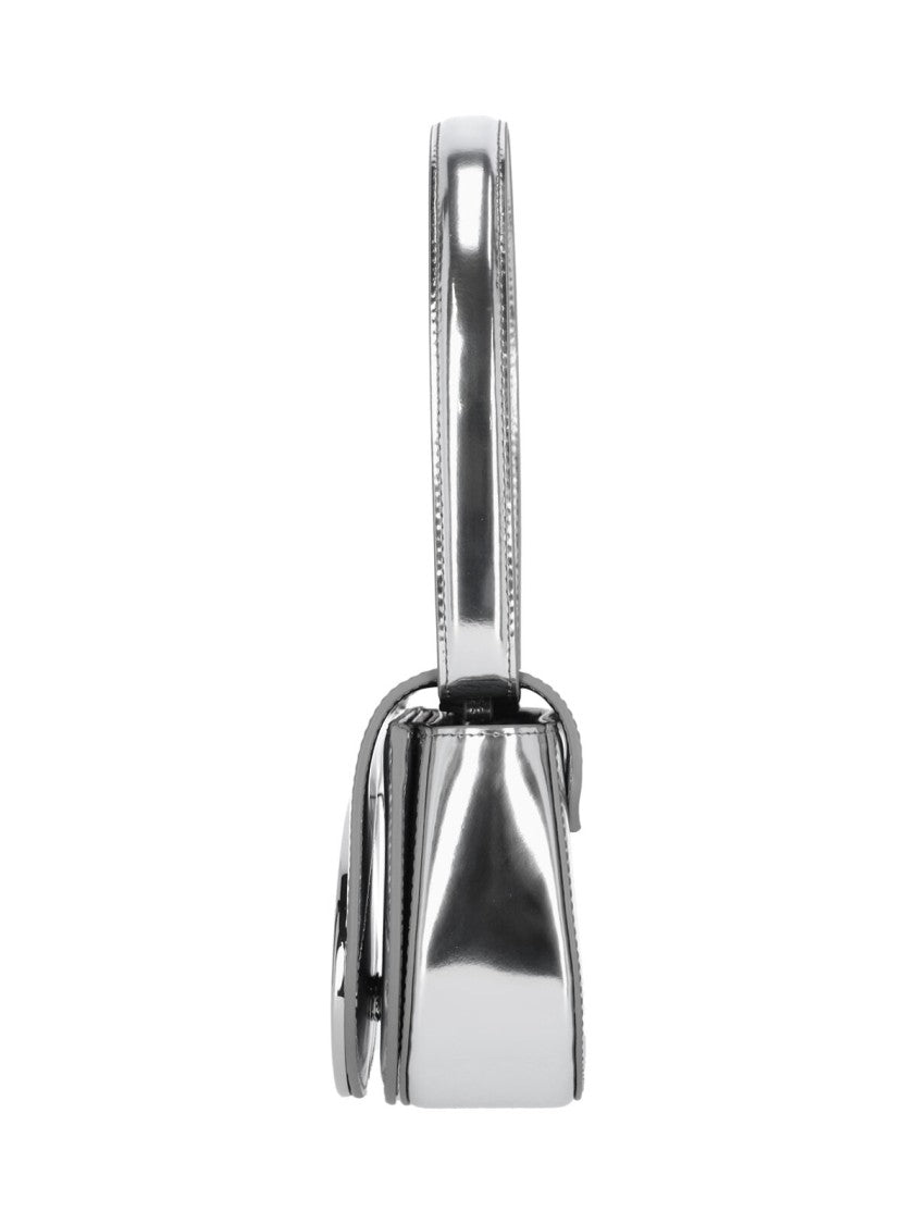 Diesel Silver 1Dr Metallic Leather Bag