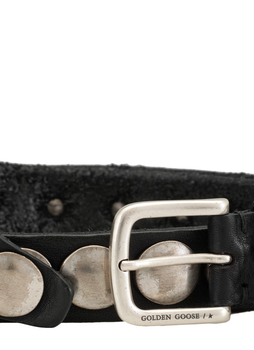 Golden Goose Black Trinidad Belt