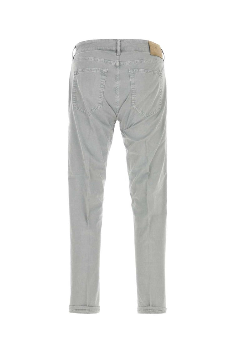 Pt Torino Grey Stretch Cotton Pant