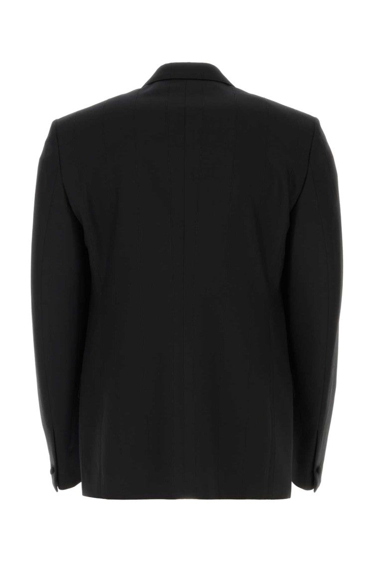 Givenchy Black Stretch Wool Blend Blazer