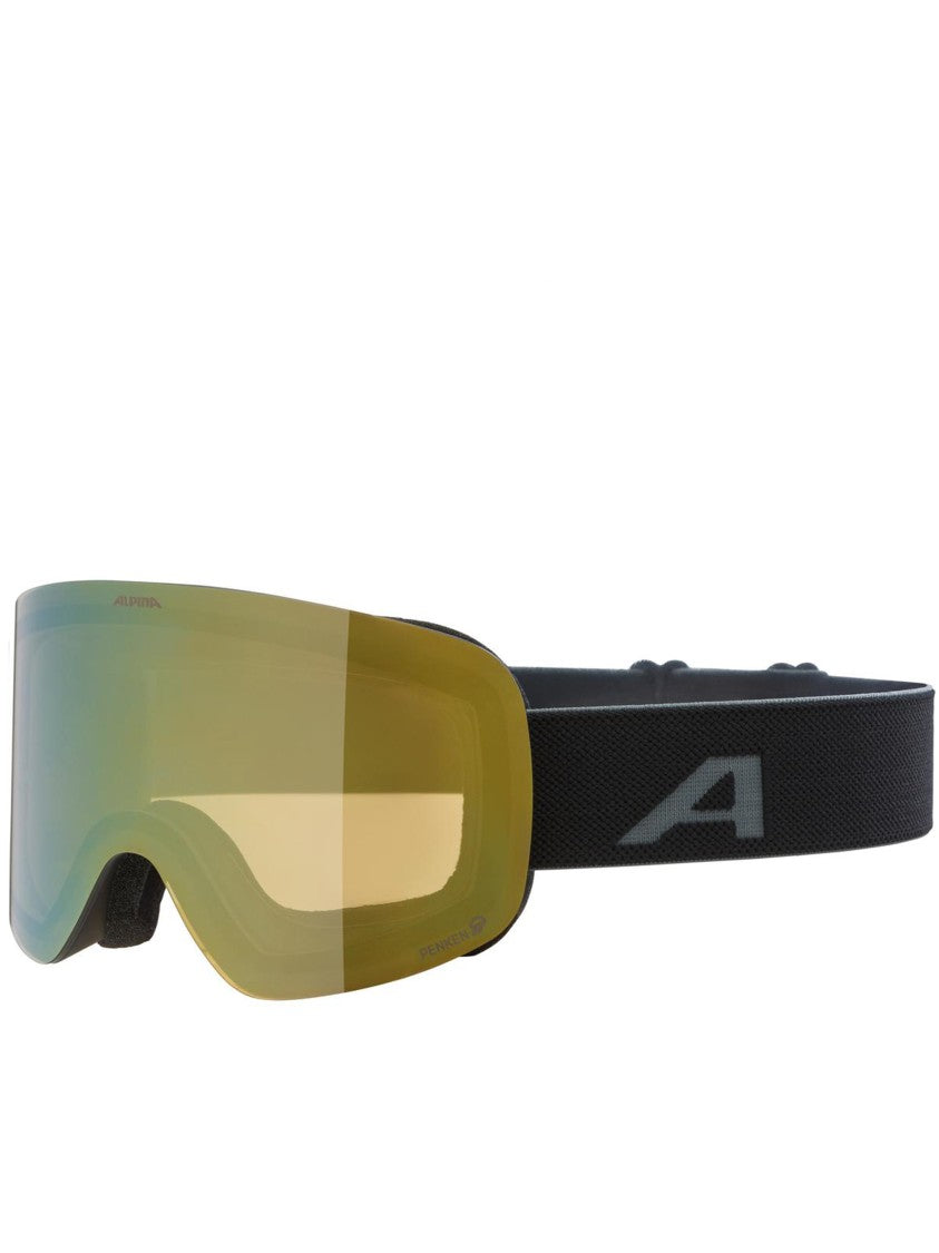 Alpina Yellow-Green Penken Q Frameless Ski Goggles