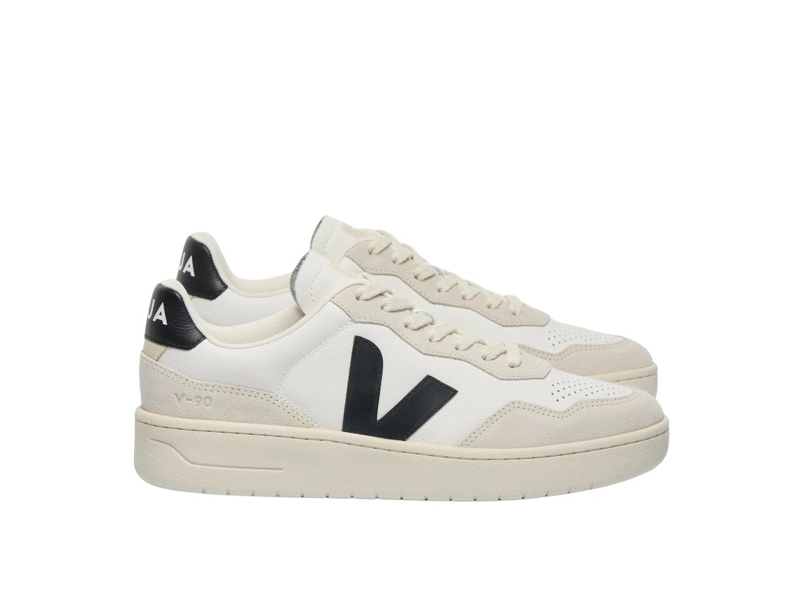 Veja V-90 Low-Top White Sneakers