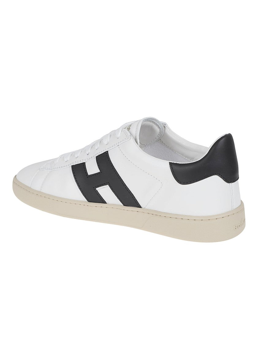 Hogan Low-Profile Nappa Sneakers With Monogram Tread