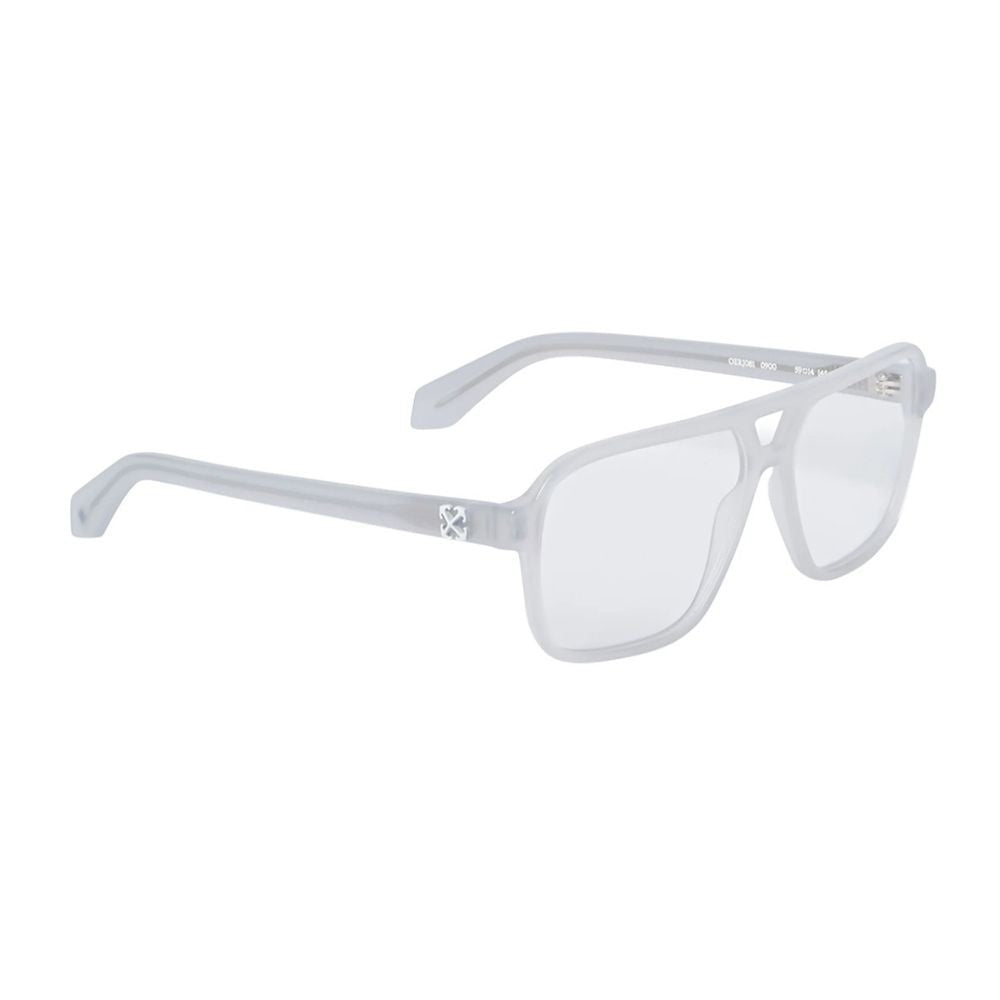 Off-White Oerj081 Style 81 Light Grey Squared Aviator Sunglasses